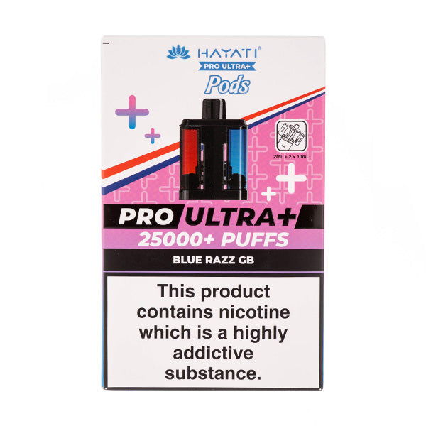 Blue Razz GB Pro Ultra 25k Prefilled Pod + Refill by Hayati