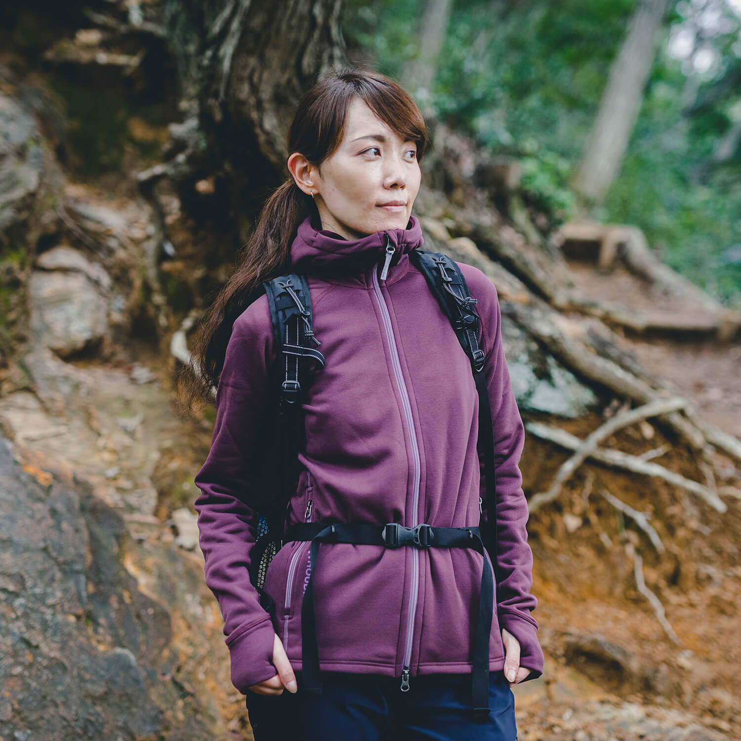 HOUDINI（フーディニ）/パワーフーディ/ボルドー/WOMENS