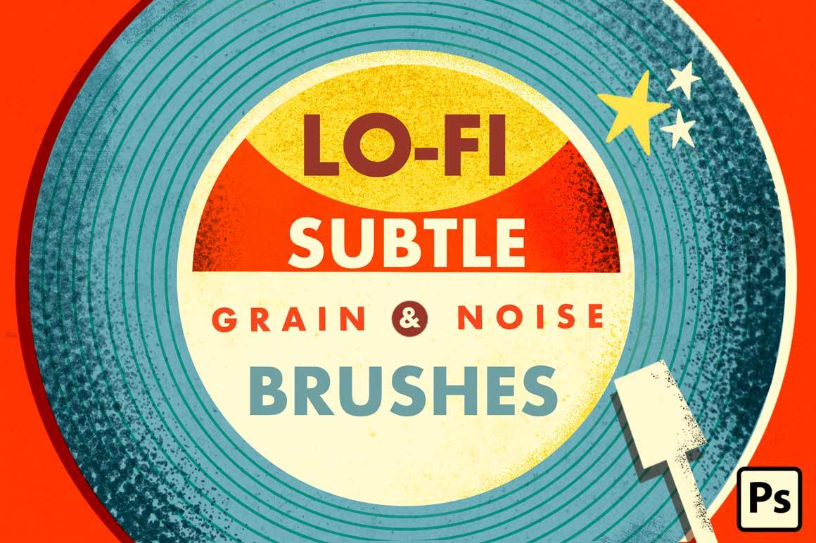 Lo-Fi Grain & Noise Photoshop Brushes by RetroSupply