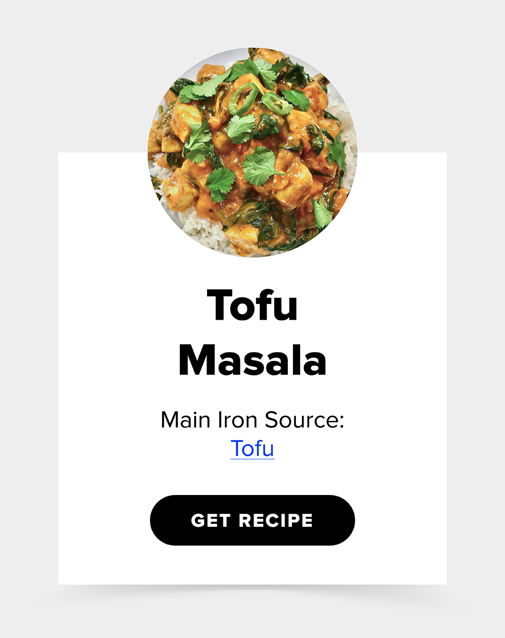 Iron-Rich Tofu Masala Recipe