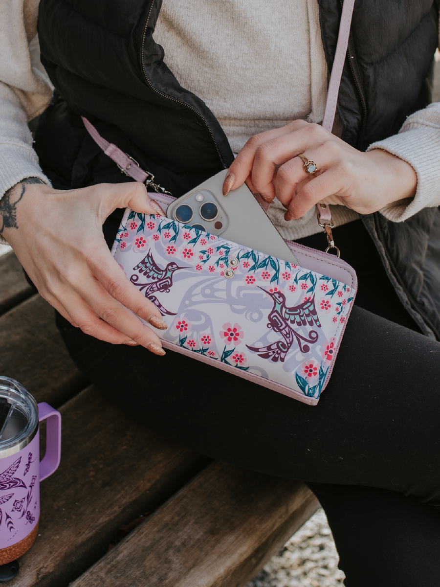 Hummingbird Smartphone Crossbody Bag by Francis Dick