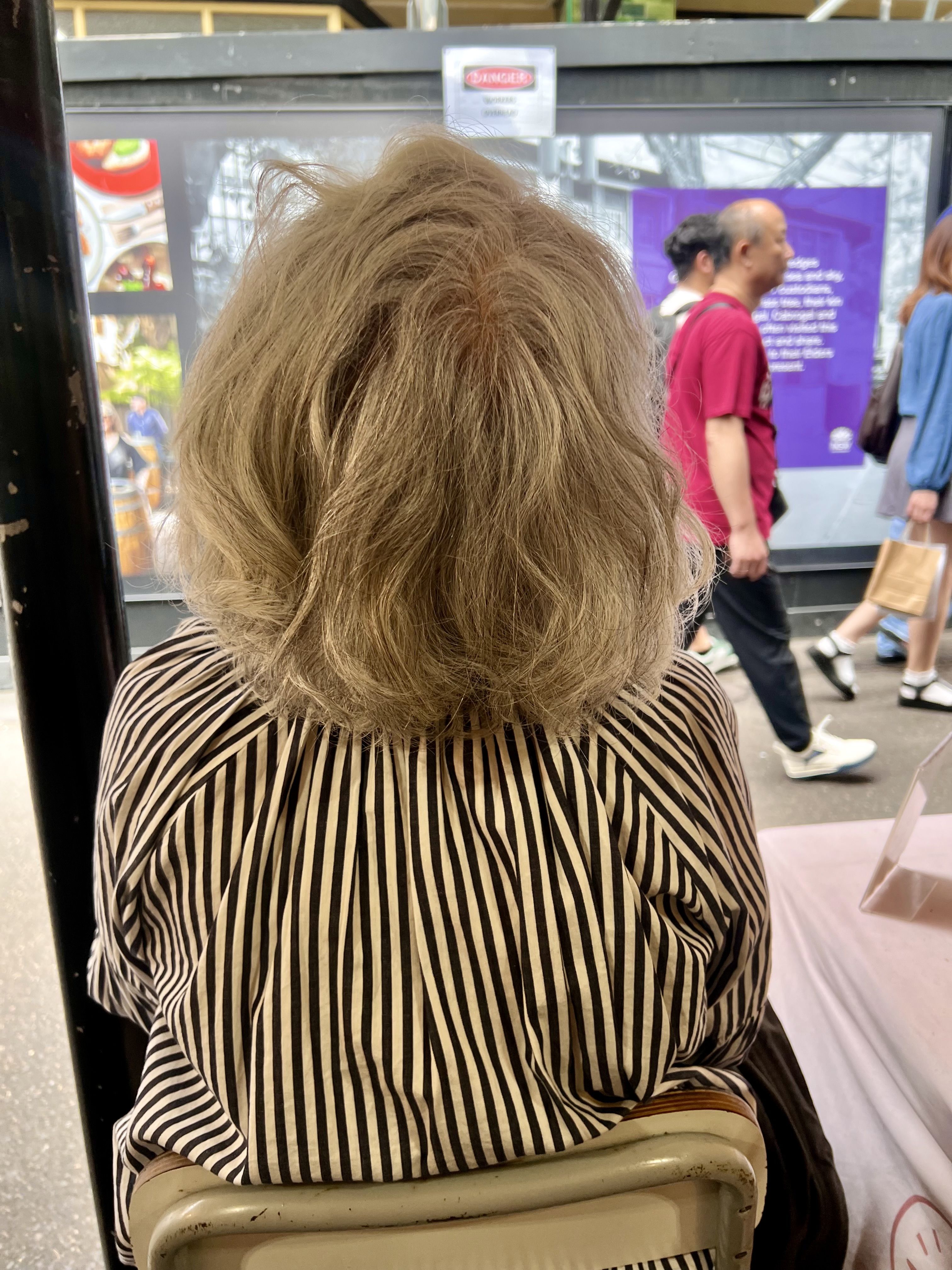 Woman with Grey Curls_Before