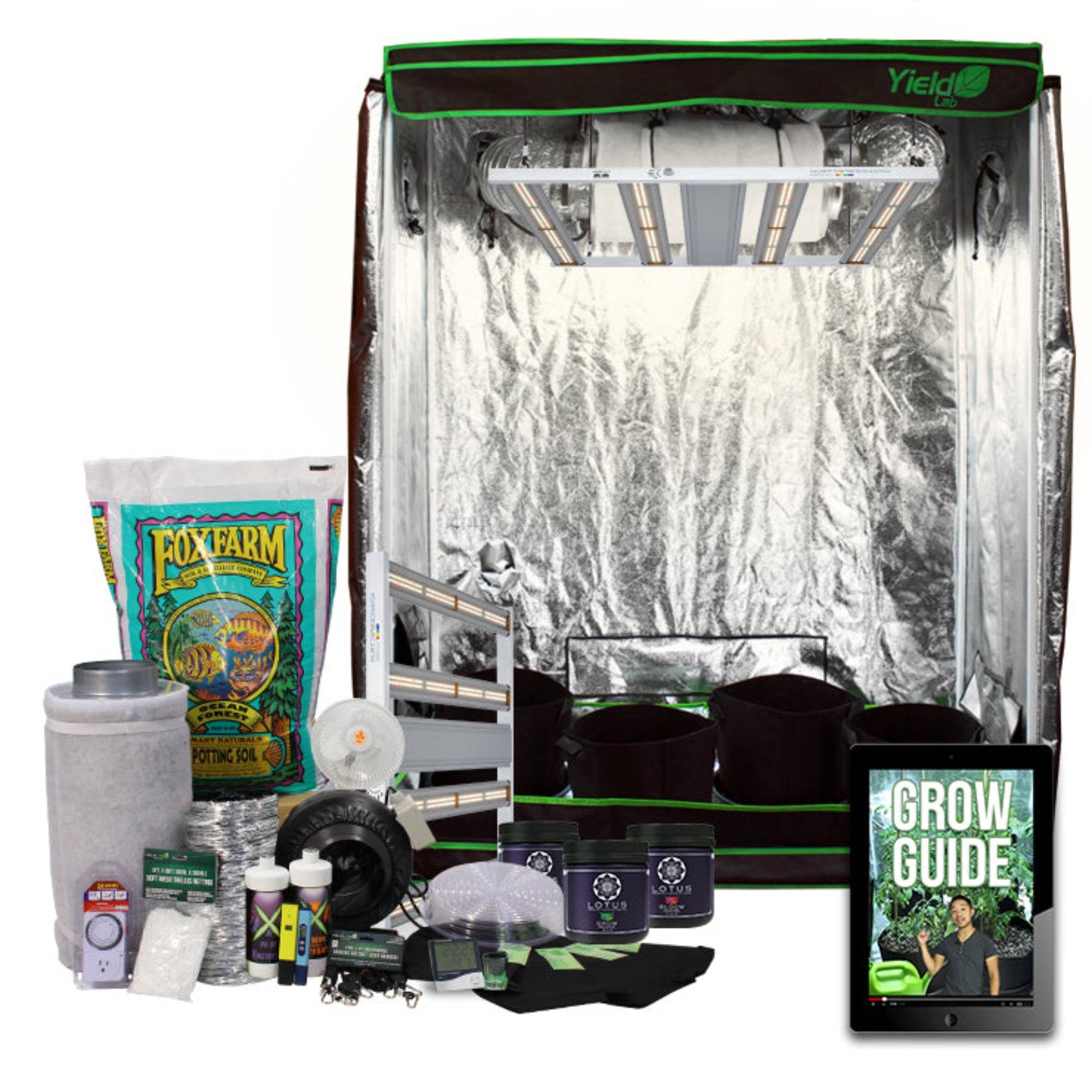 2x4ft LED Soil Complete Indoor Grow Tent System