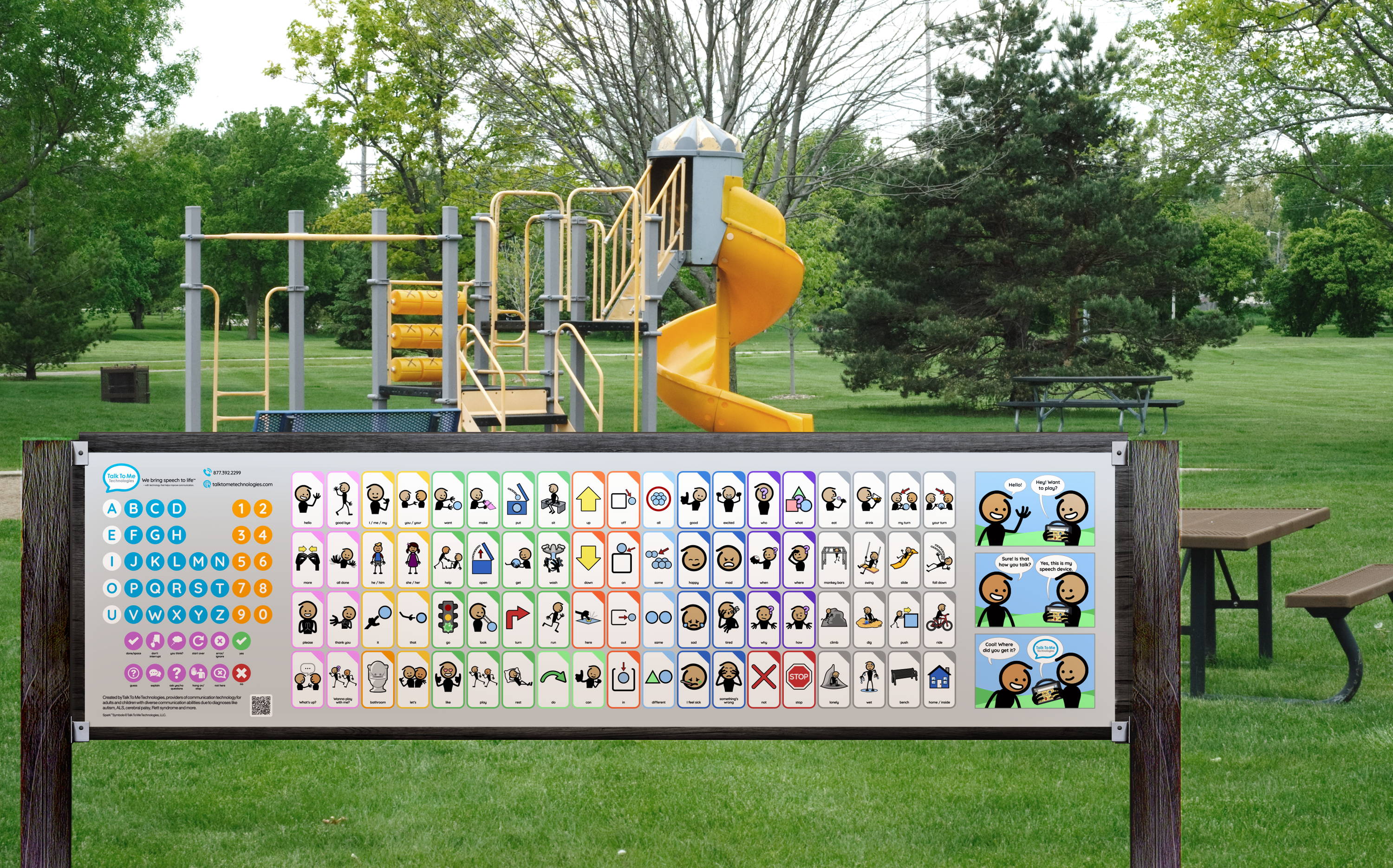post mount board located at a playground