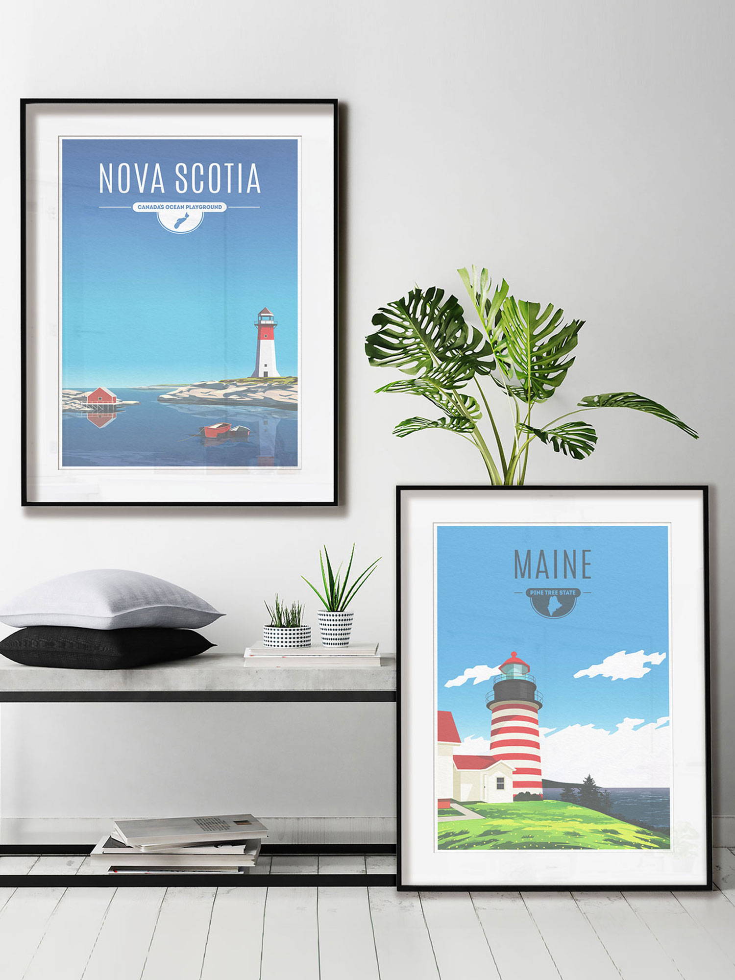 Fine art prints of the province of Nova Scotia and the state of Maine