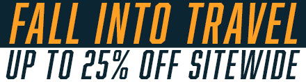 fall into travel up to 25% off sitewide