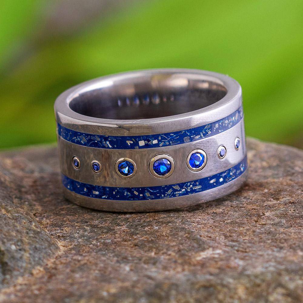 Ring With Bezel Set Stones