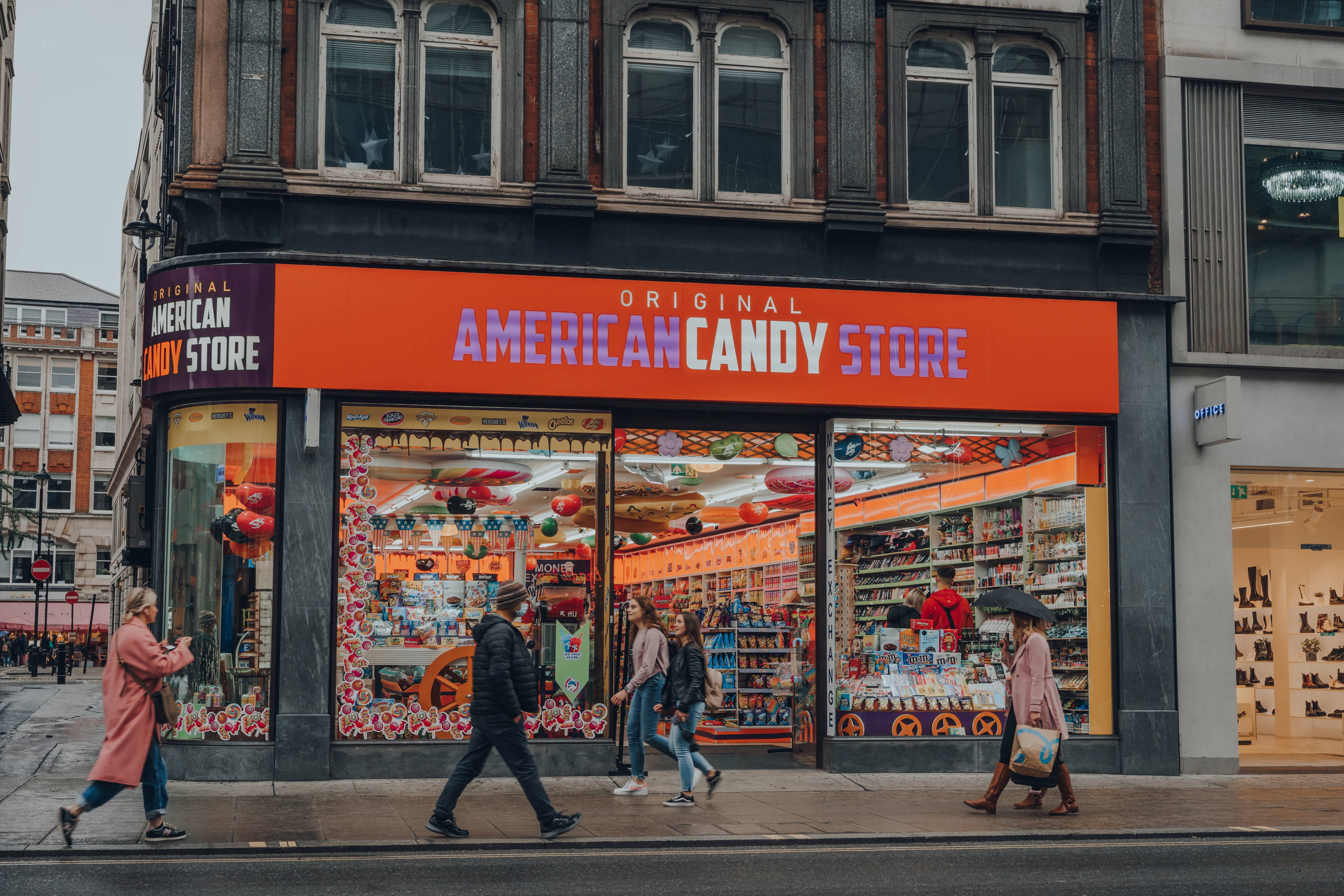 A photo of a highstreet American Candy store