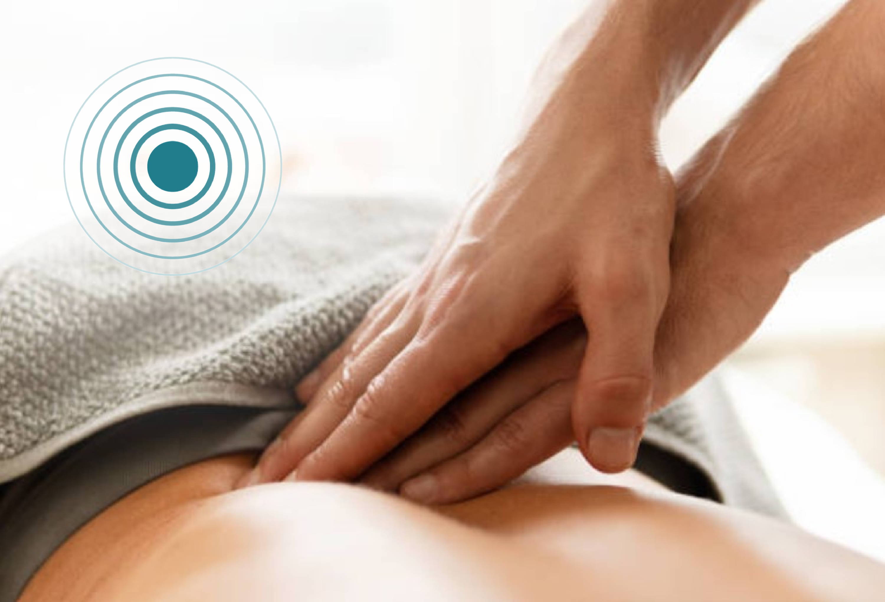 Deep massage therapy helps to relieve tension.