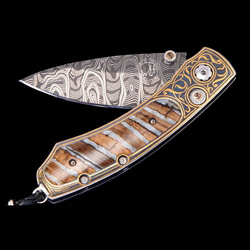 Woolly Mammoth Tooth Fossil Pocket Knife