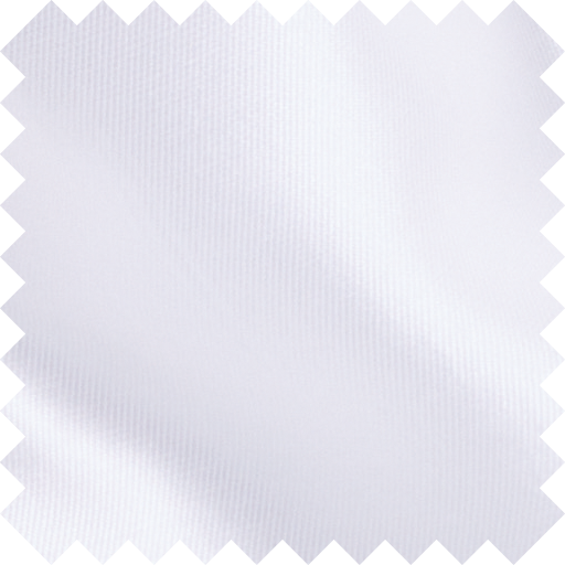 White fabric swatch with a textured surface and zigzag edges.
