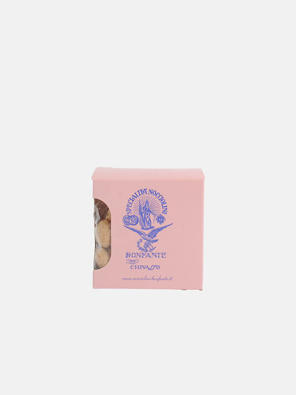 A product image of the Bonfante Nocciolini Hazelnut Cookie Box.