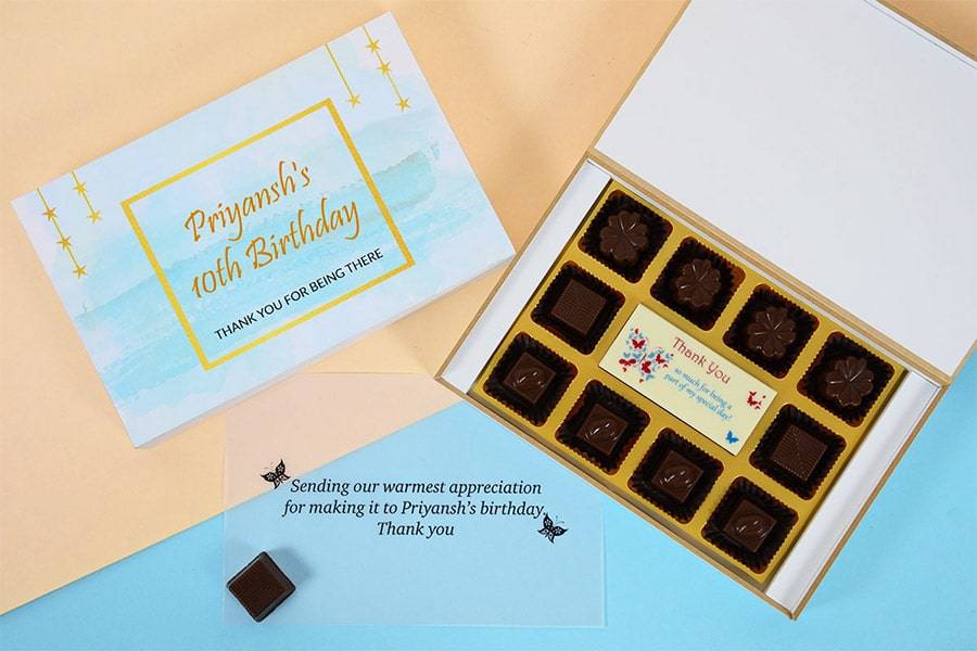 13. Birthday Favor Ideas -Chocolate Box Bar