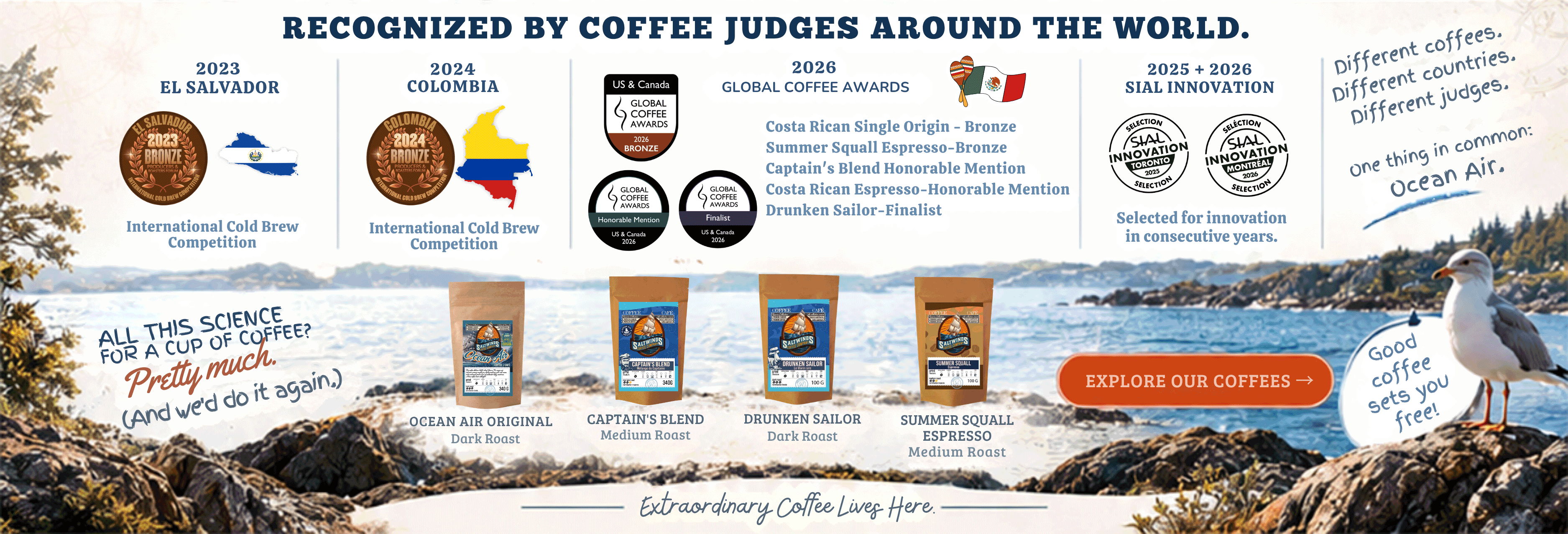 INTERNATIONAL AWARD WINNING COFFEE!