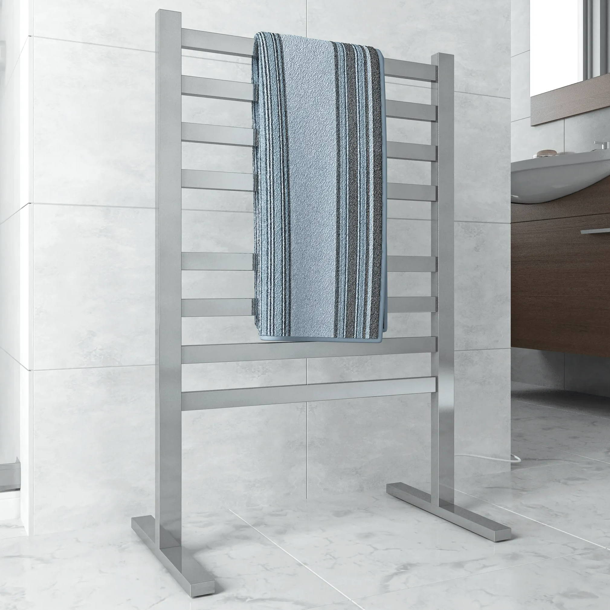 Freestanding Heated Towel Rails | The Blue Space