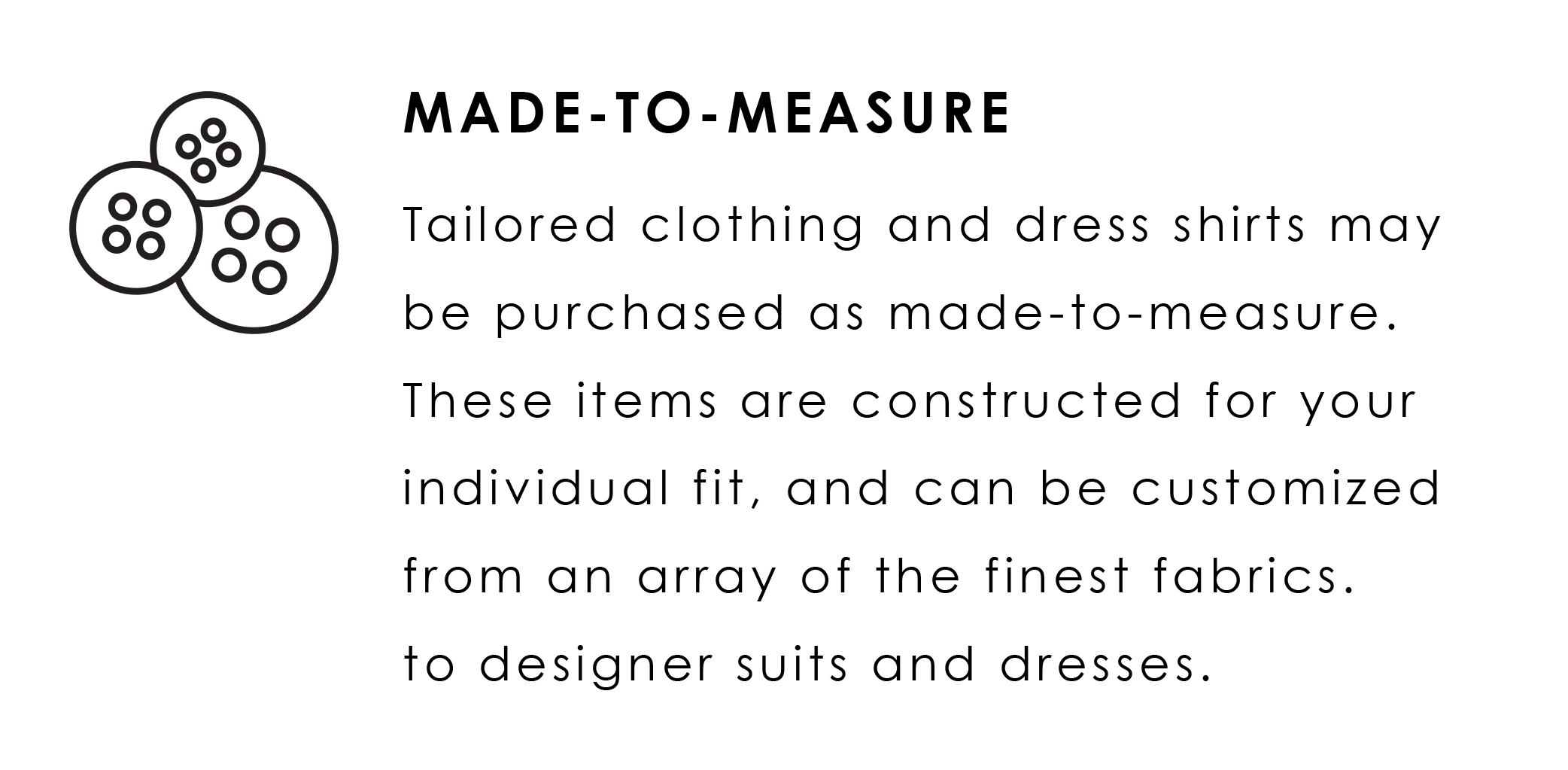 Made-To-Measure Clothing