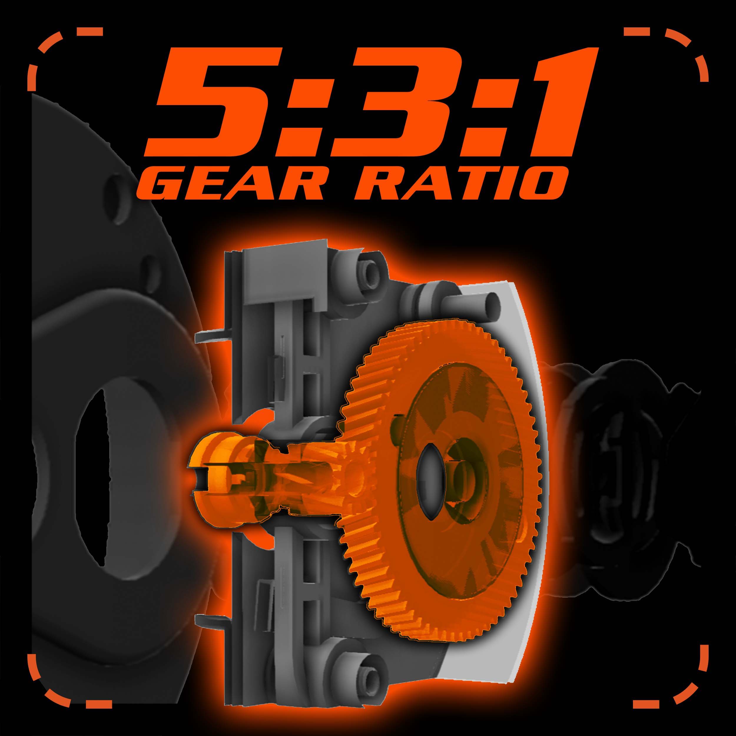 5:3:1 Gear Ratio