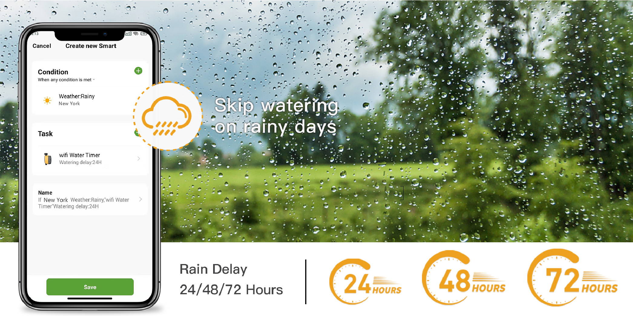 RainPoint sprinkler timer Smart Watering Based On Weather