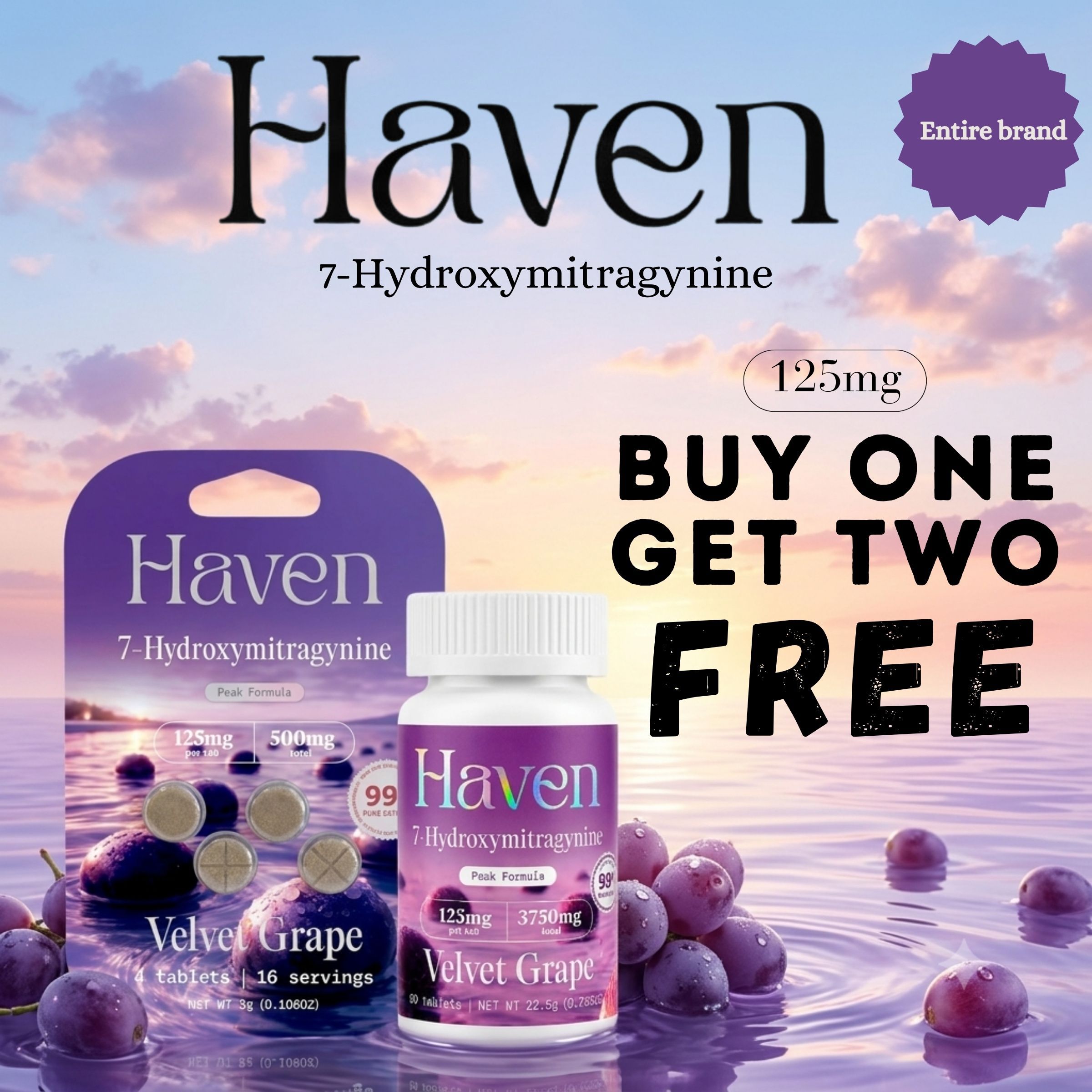 Haven product advertisement featuring 