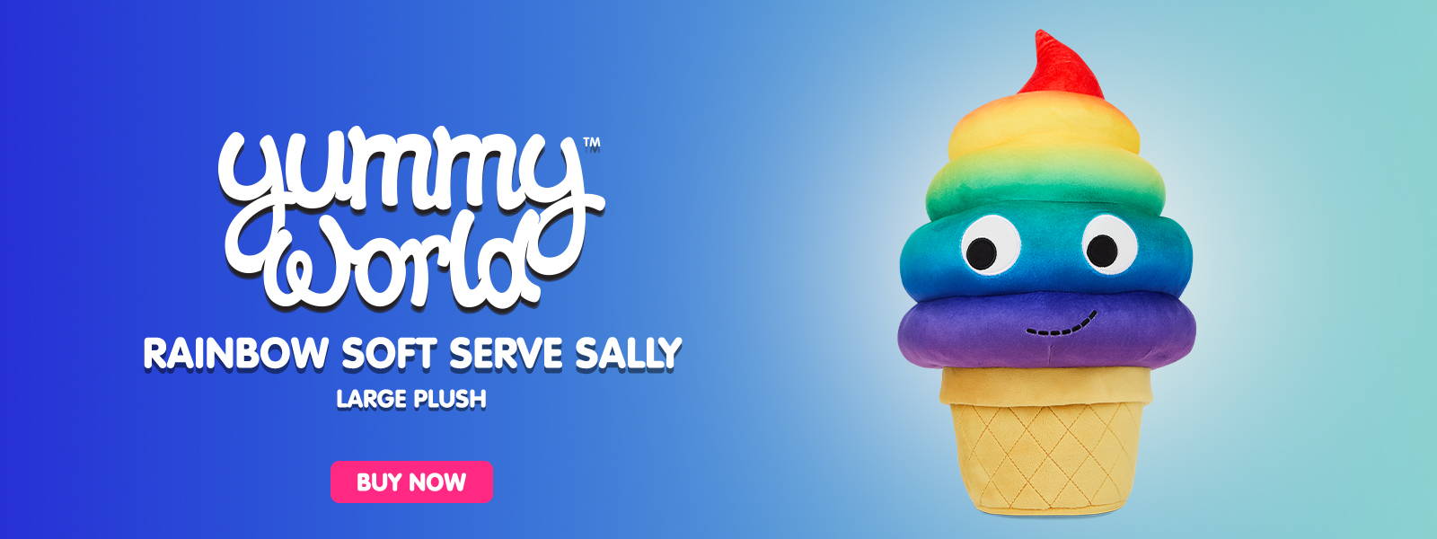 Buy the Yummy World Soft Serve Sally Large Ice Cream Cone Plush