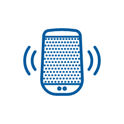 Icon with speaker