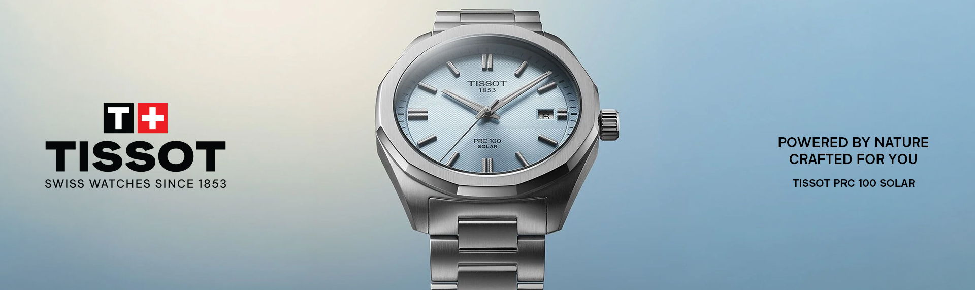 Tissot web banner Tissor PRC 100 SOLAR