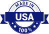 A 100% made in the USA icon