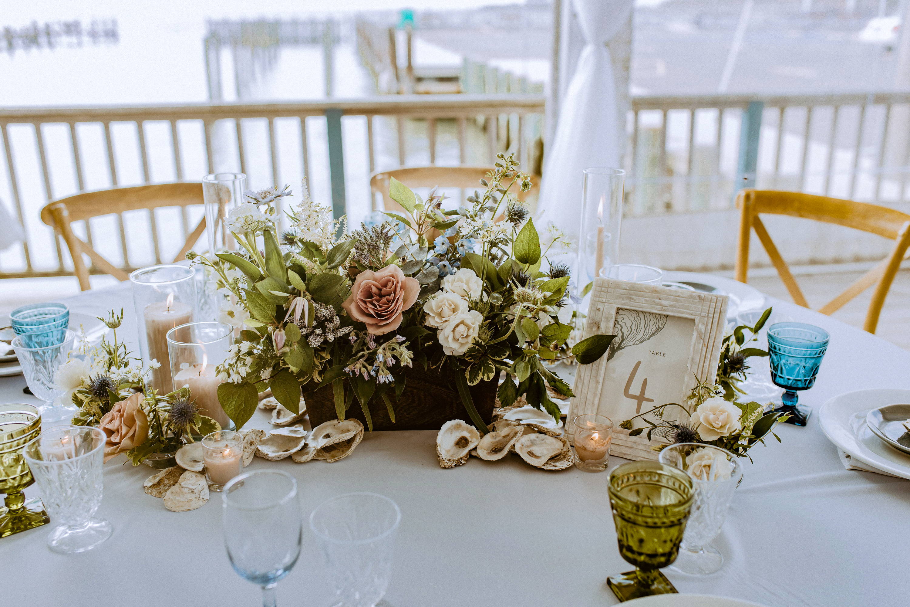 Coastal wedding signage