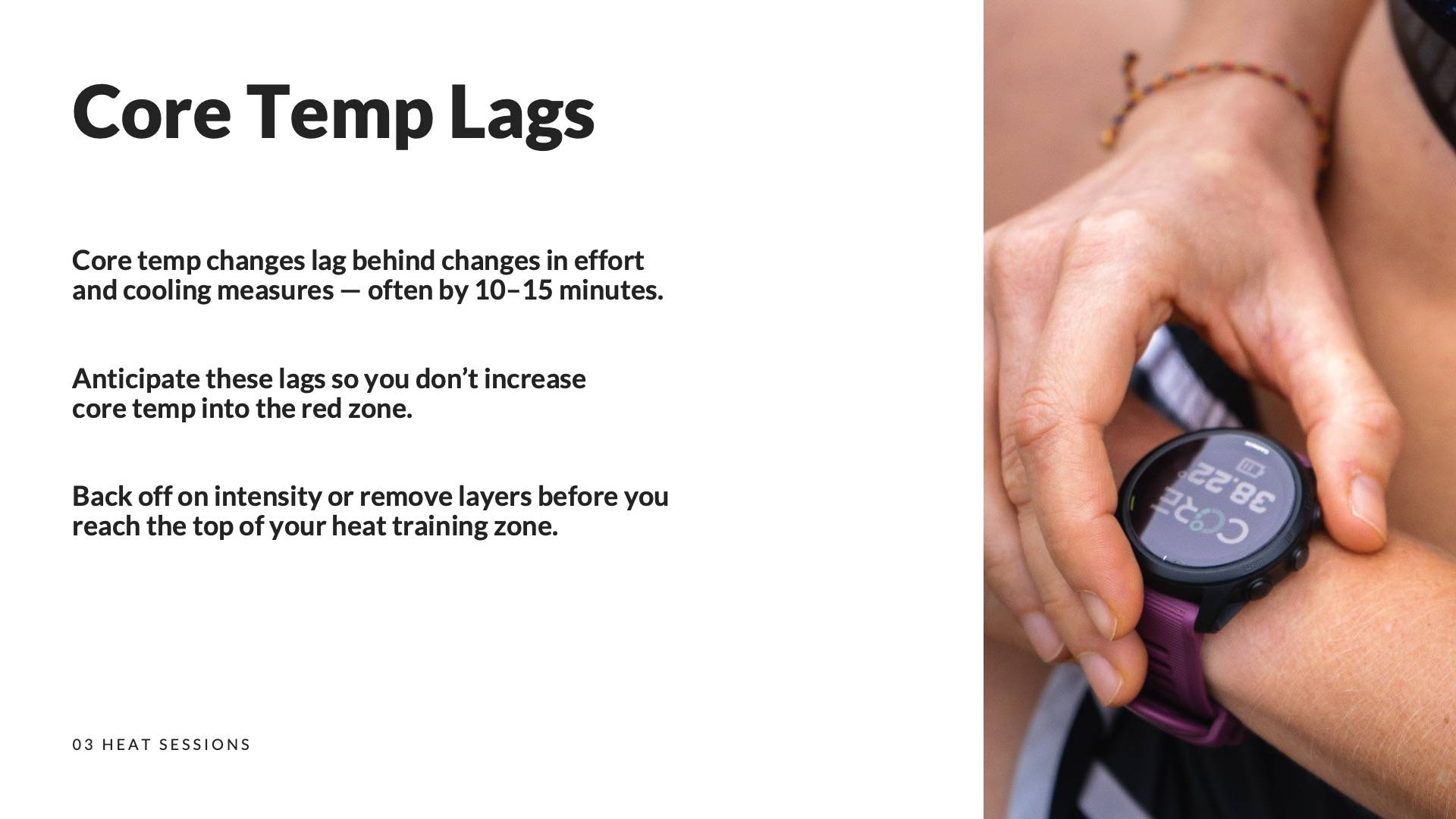 Training and Racing with your CORE Sensor