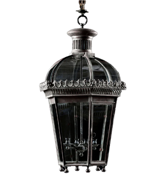a grand and detailed lantern-style light fixture