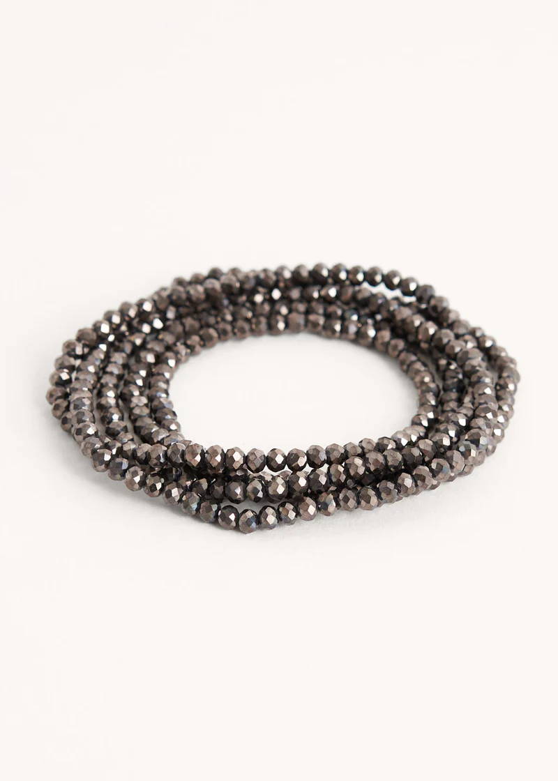 A bronze crystal necklace 