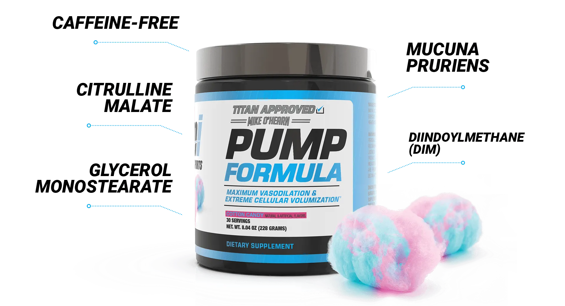 Container of Pump Formula with benefits