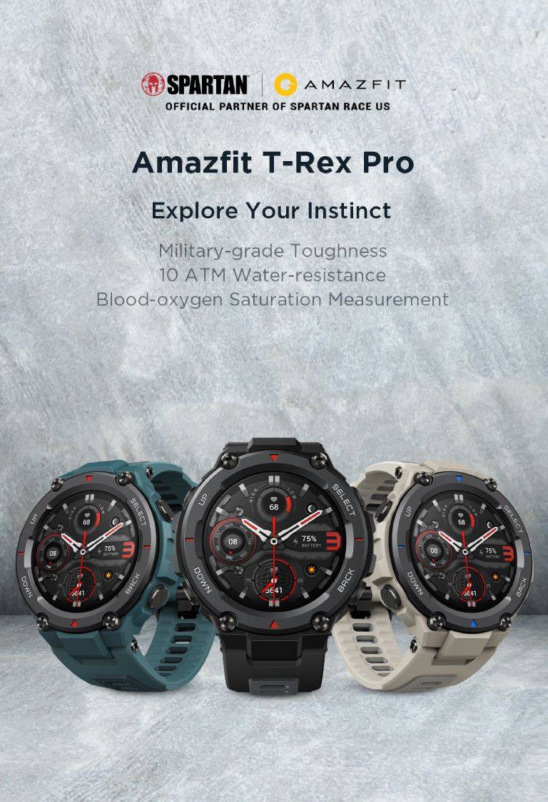 Buy Amazfit T Rex Pro Smart Watch @ ₹10999.0