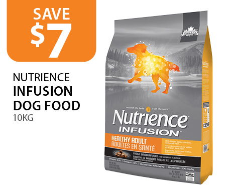 $7 off Nutrience Infusion Dog Food 10kg