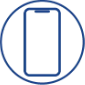 mobile smartphone viewing icon
