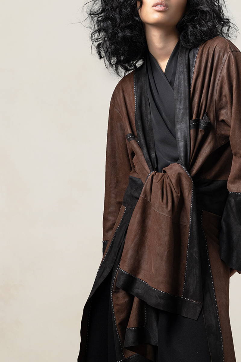 Reversible Colorblock Patchwork Coat