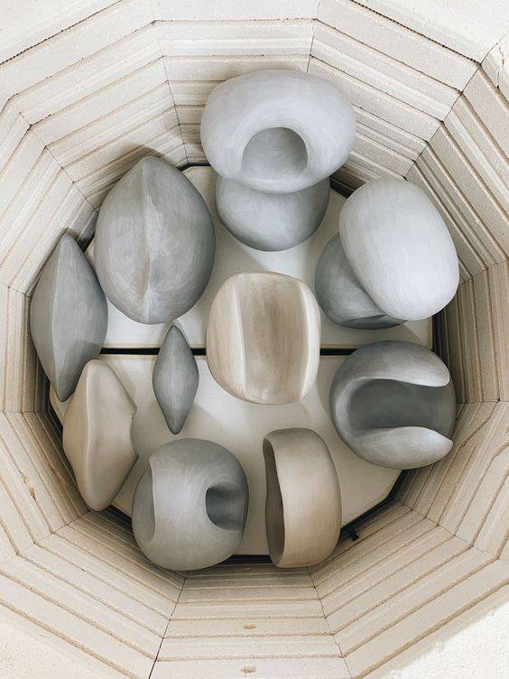 Ceramic Sculptures In the Kilm 