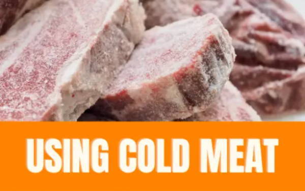 Frozen meat grinds better