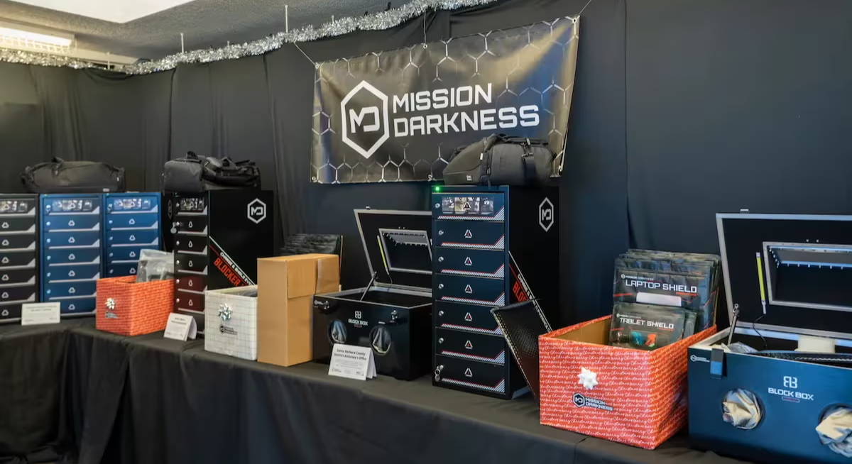 Image of Mission Darkness digital forensic equipment donated to local law enforcement agencies