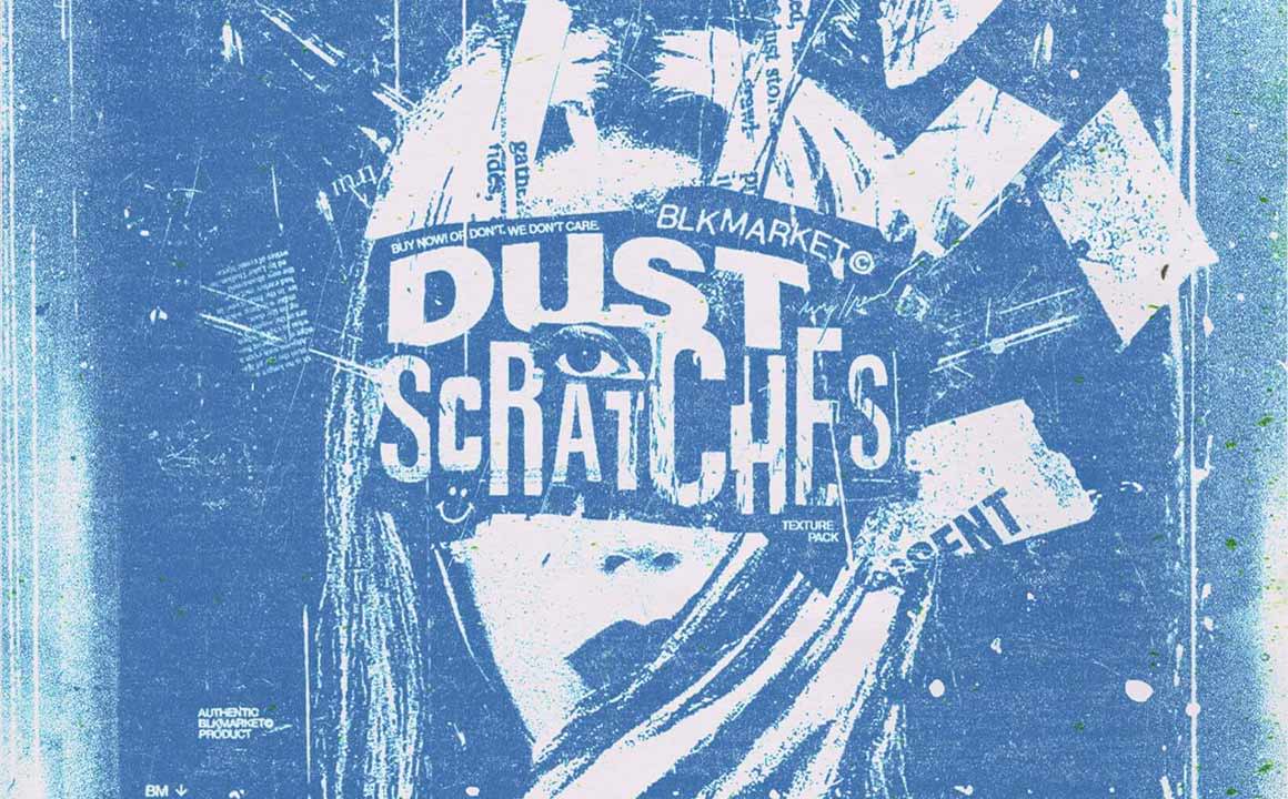 Dust & Scratches Photoshop brushes by BLKMarket