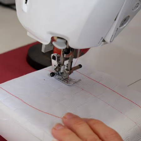 sewing straight lines with a sewing machine