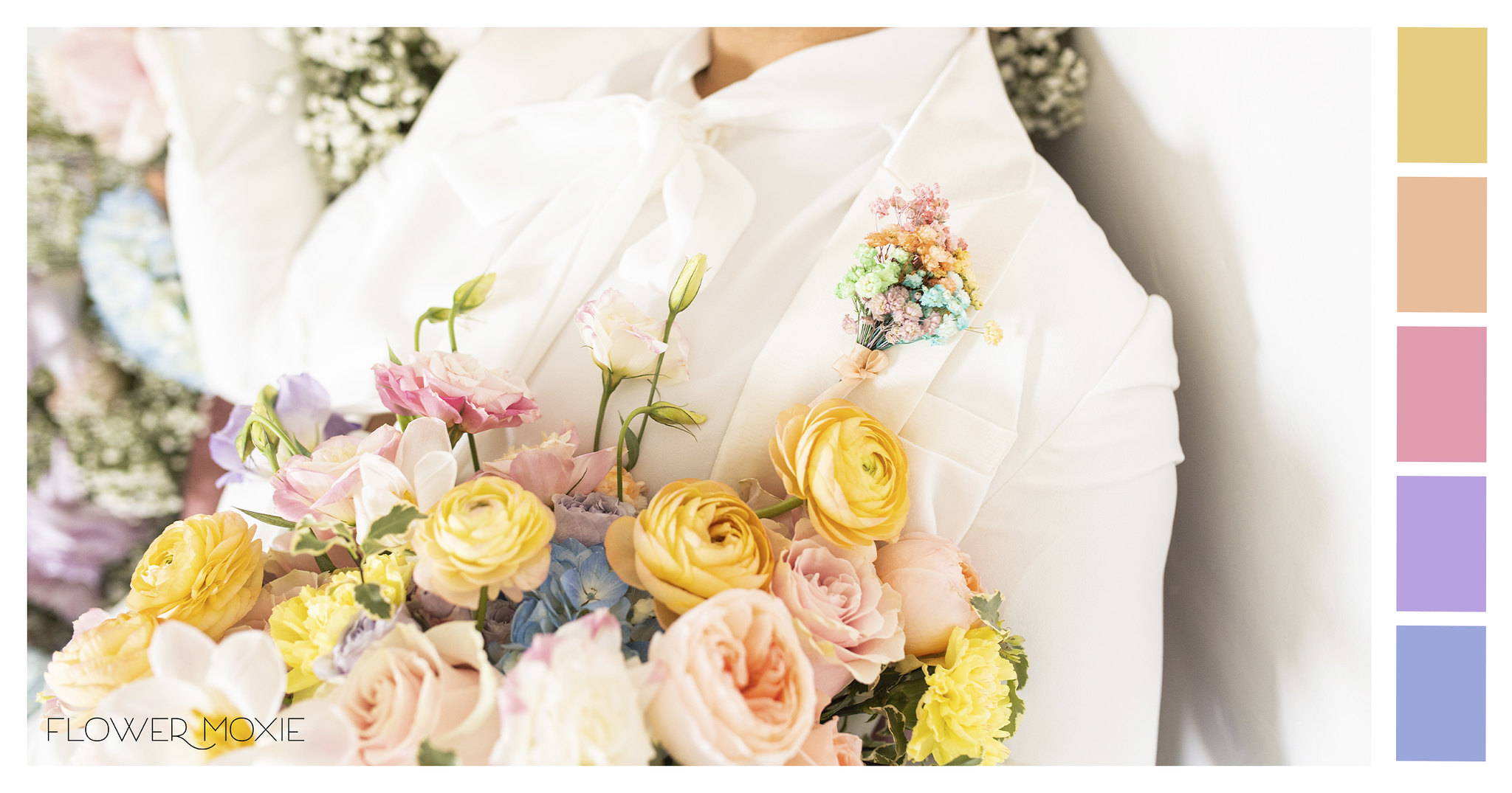 pastel wedding flower kit