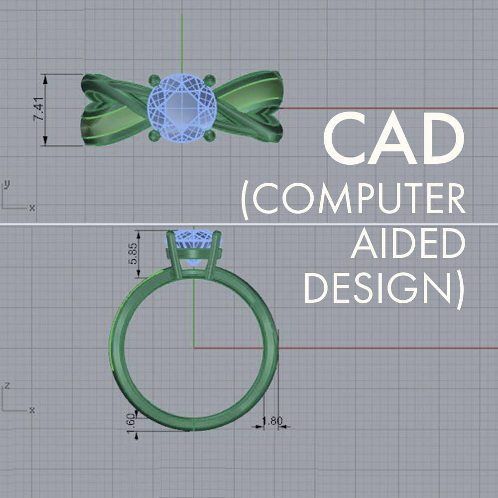 CAD of engagement ring