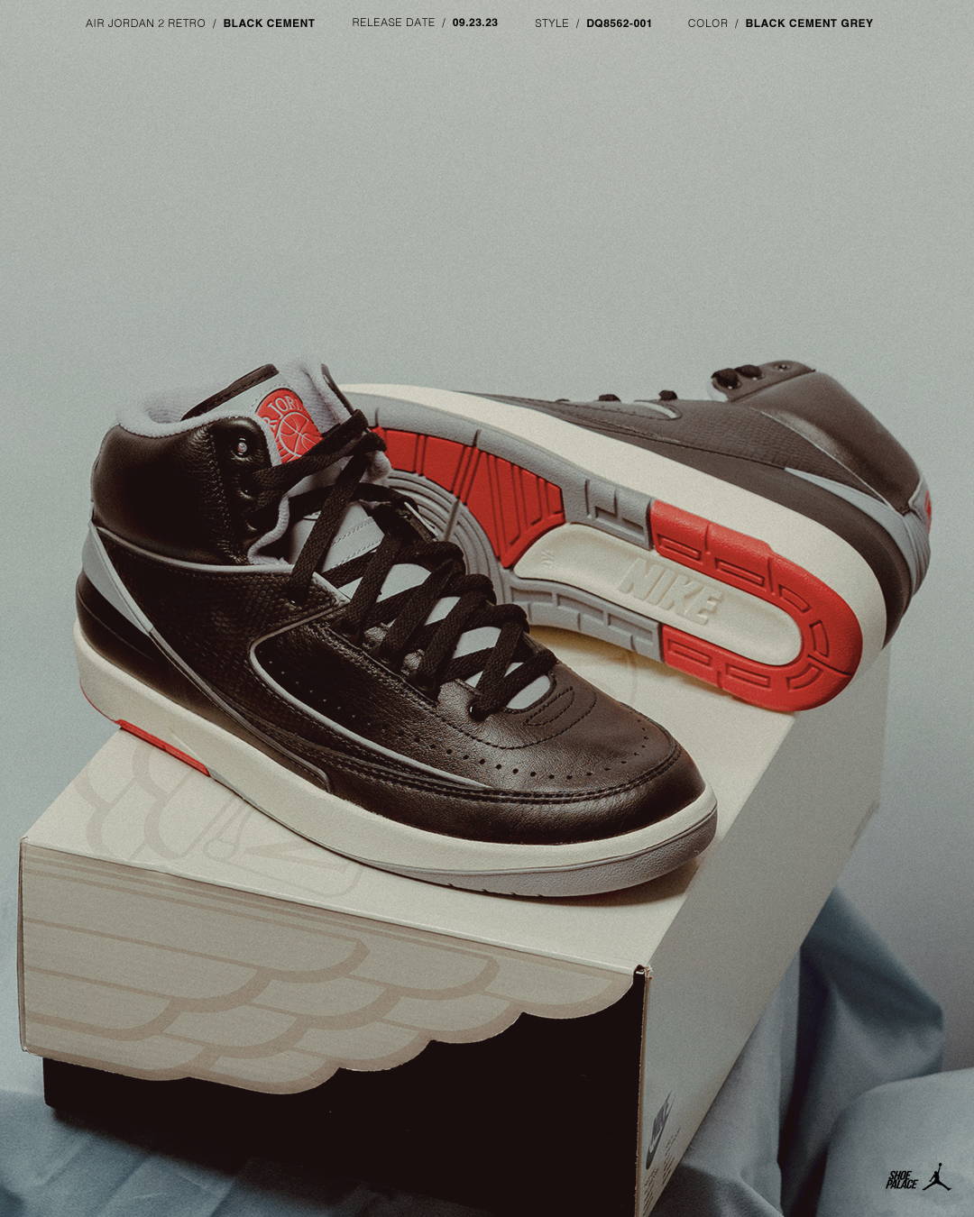 The Air Jordan 2 Black Cement | Shoe Palace Blog