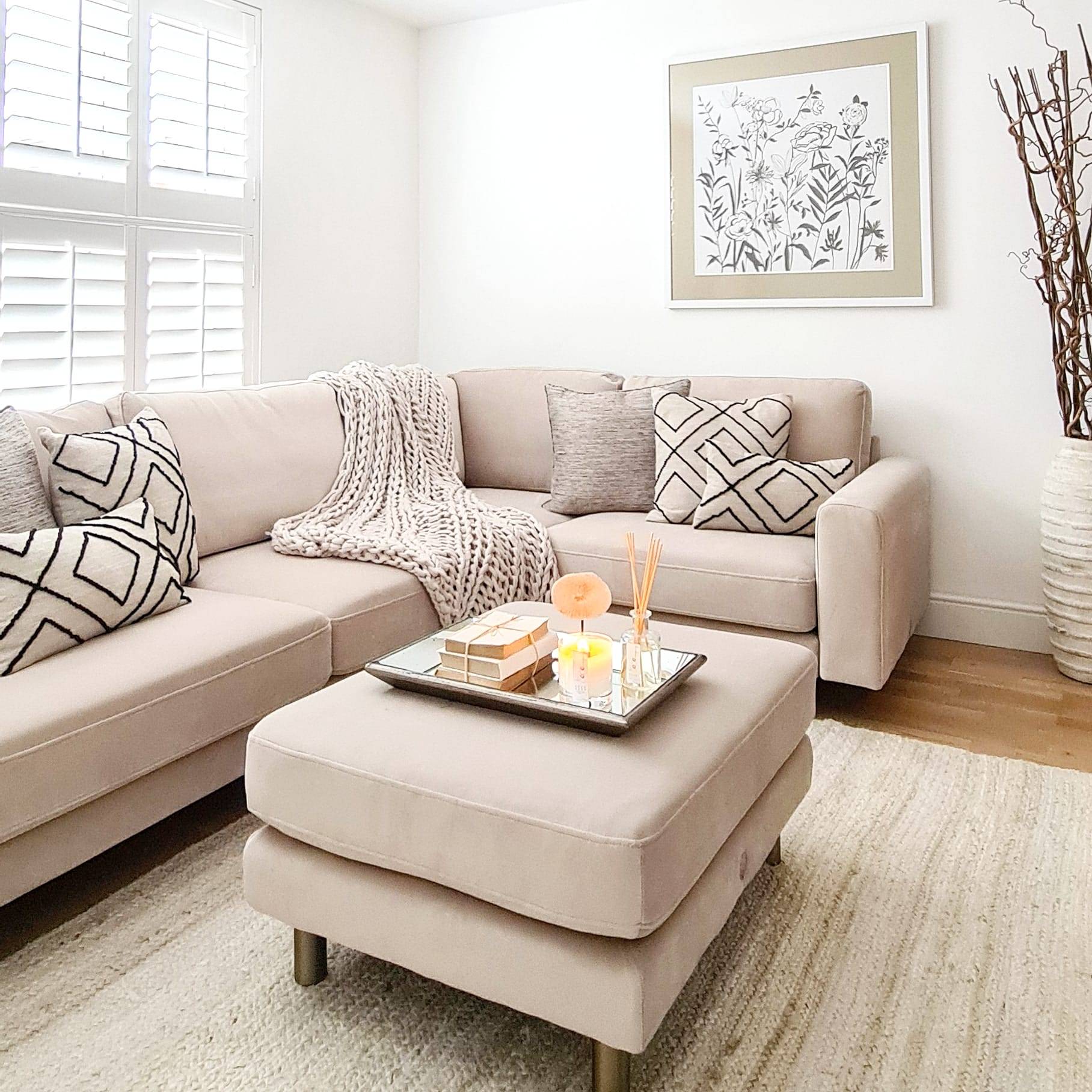 taupe corner sofa