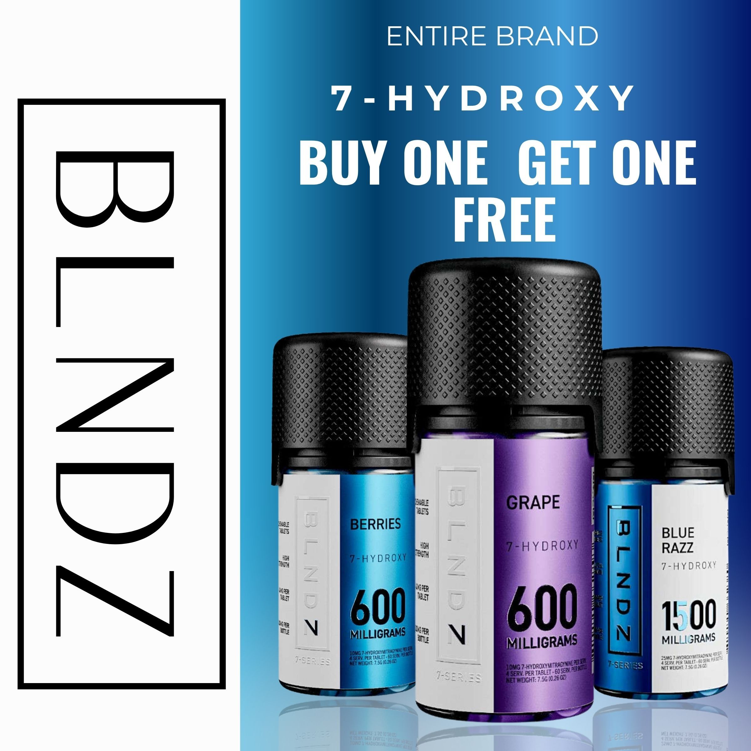 Promotional image for BLNDZ products, featuring 