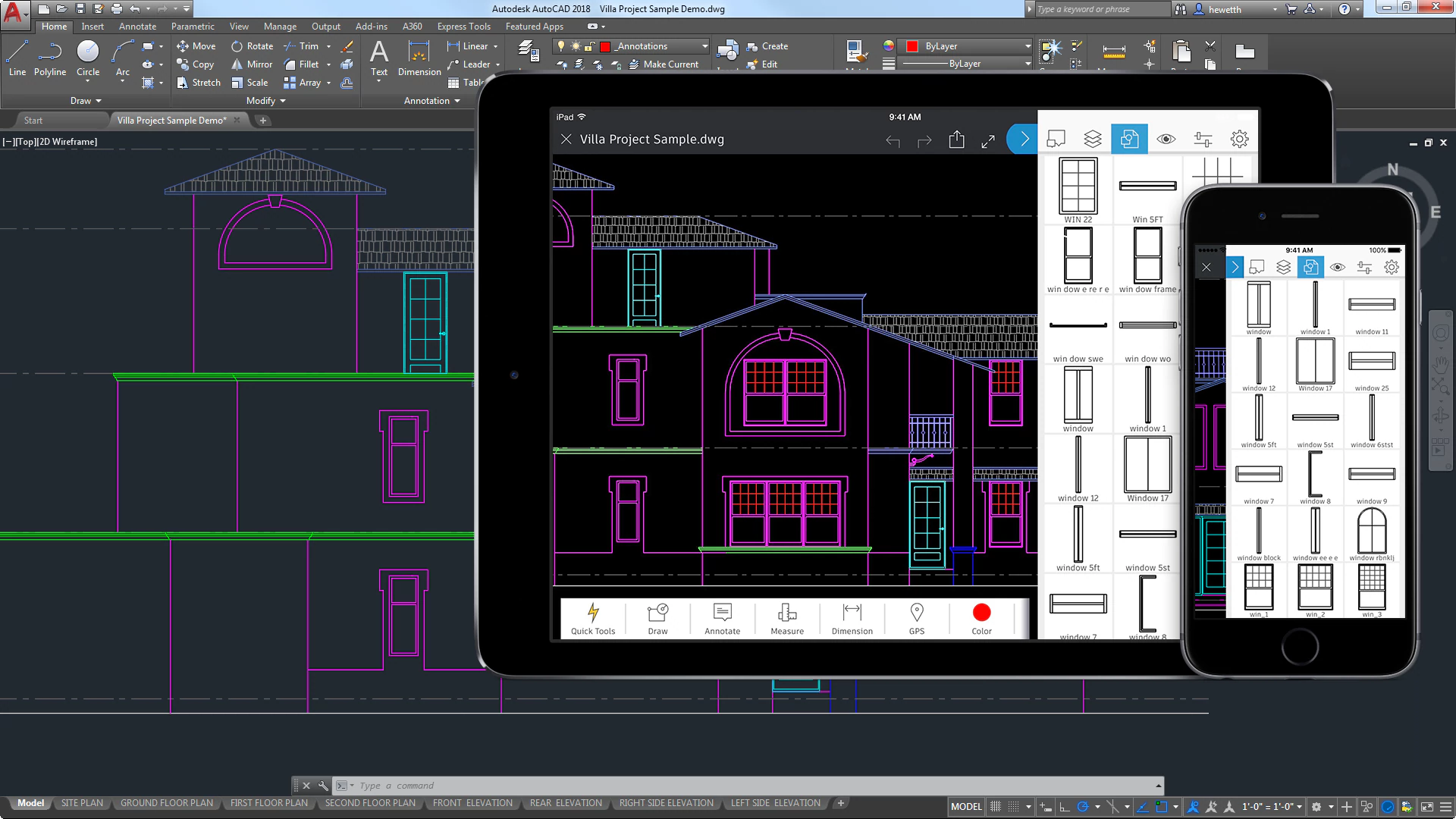 Desktop view of AutoDesk Software