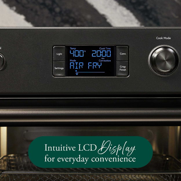 Intuitive LCD display for everyday convenience.