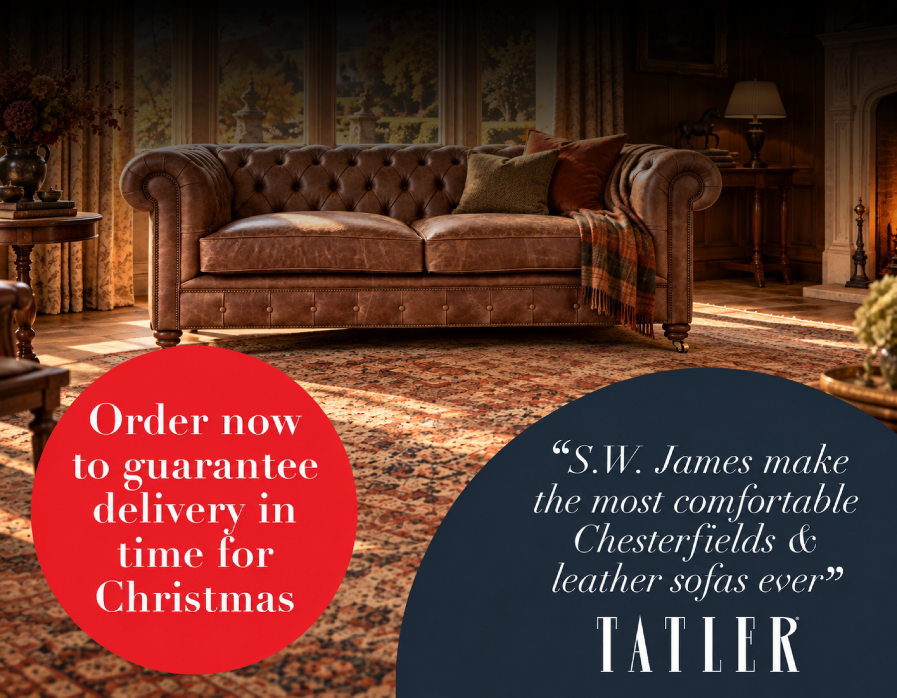 S.W. James - handmade british Chesterfields