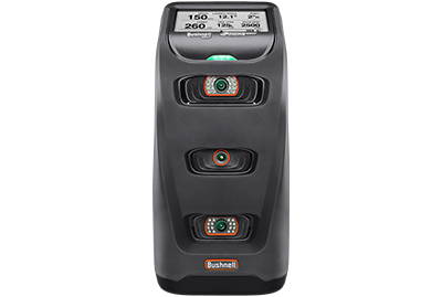 The Bushnell Launch Pro launch monitor and home golf simulator